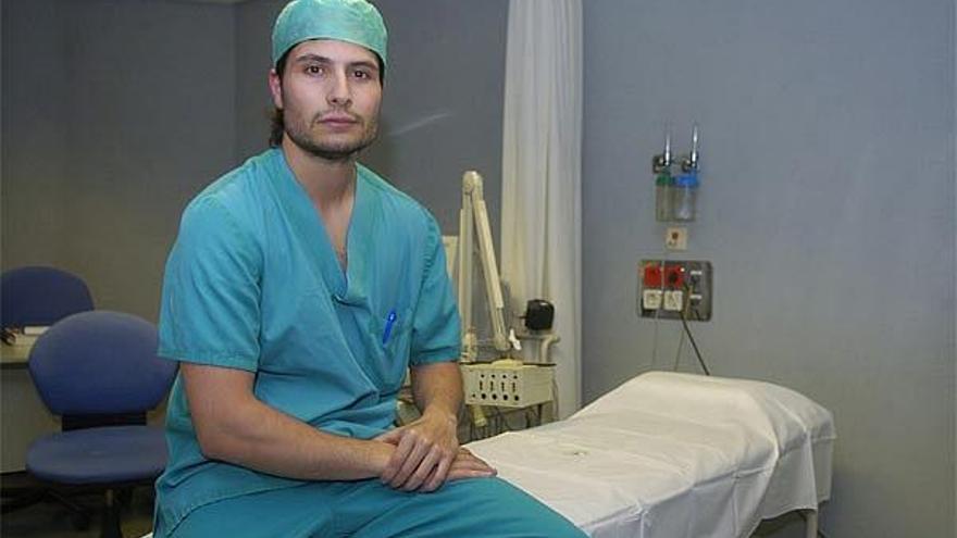 Pablo Bouzas, en el hospital de Povisa.