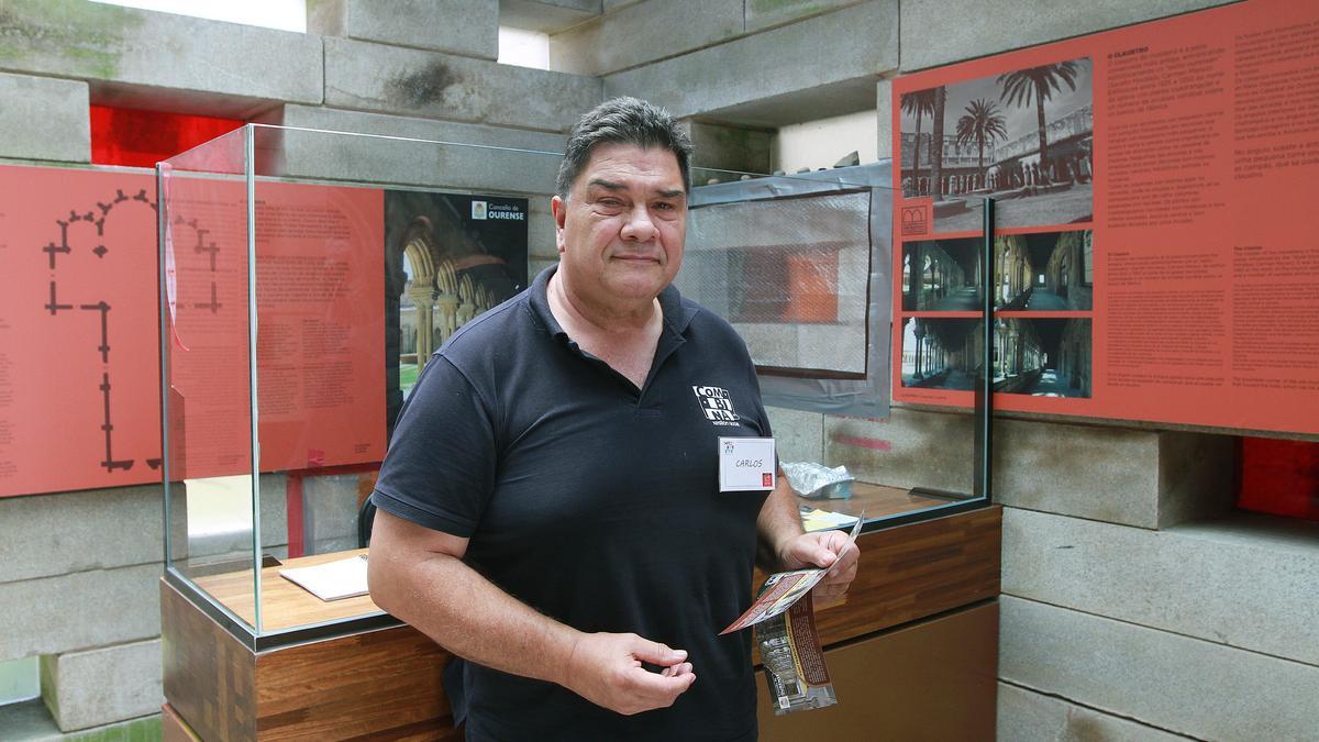 José Carlos también es conserje en el Espazo Lusquiños.