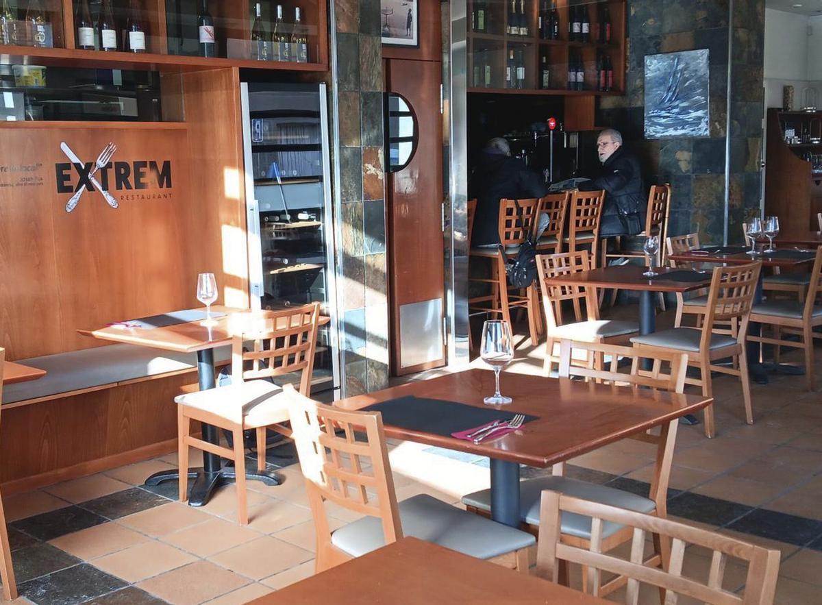 Interior del restaurant Extrem al l carrer Oliva 82-84 de Figueres.