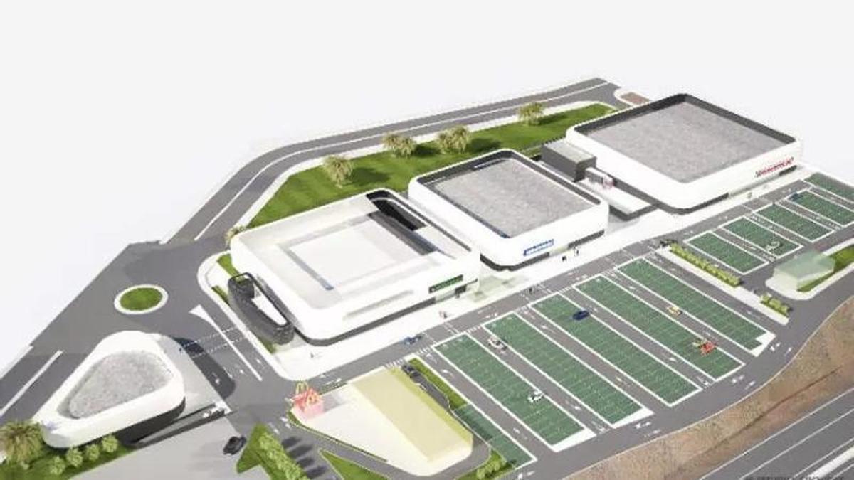 Infografía del futuro parque comercial de El Hornillo.