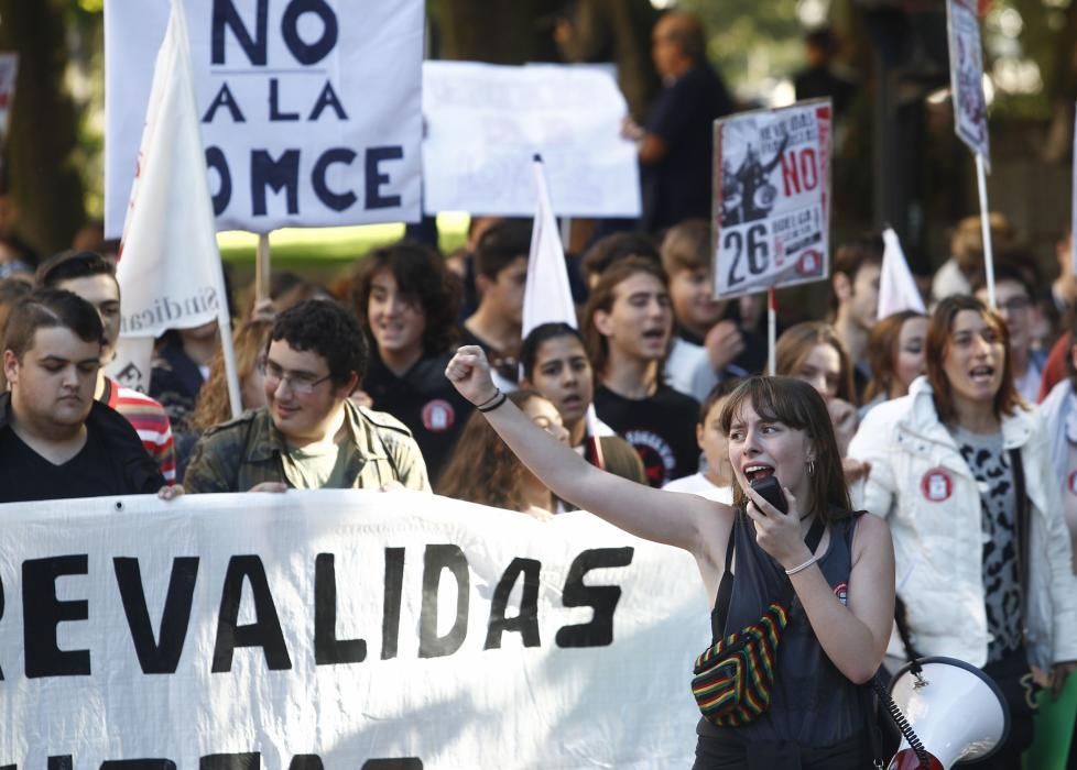 Manifestación de estudiantes contra la LOMCE