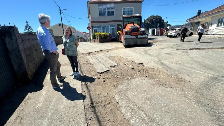 Visto bueno del alcalde a las obras de Xesteiriña y Travesía de Meloxo