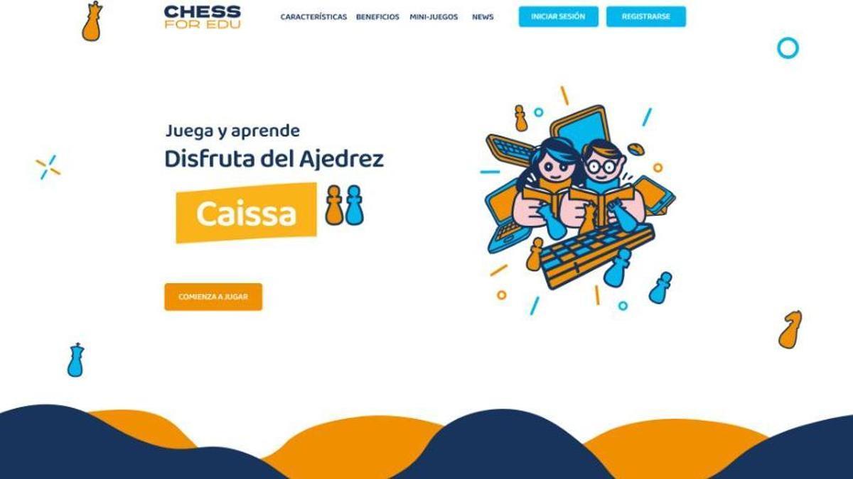 La plataforma Caissa, de Chess for Edu.