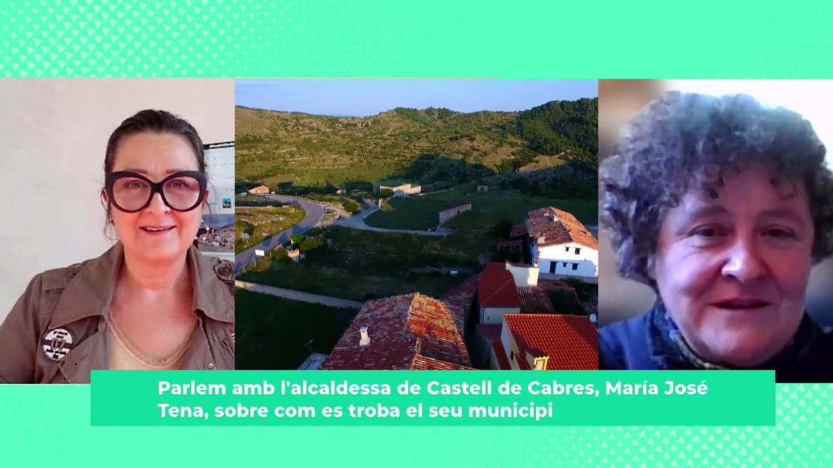 Loles García entrevistó en ‘La Panderola’ a la alcaldesa de Castell de Cabres.