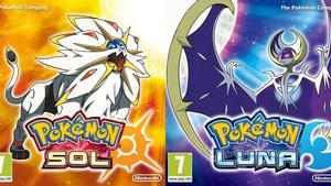 Carátulas de los juegos Pokémon Sol y Luna.