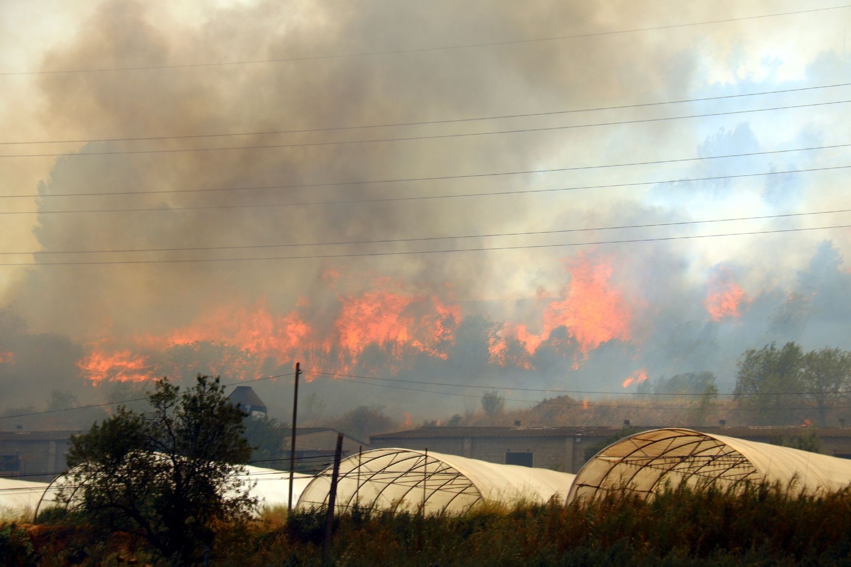 Incendi entre Bufalvent i el Pont de Vilomara