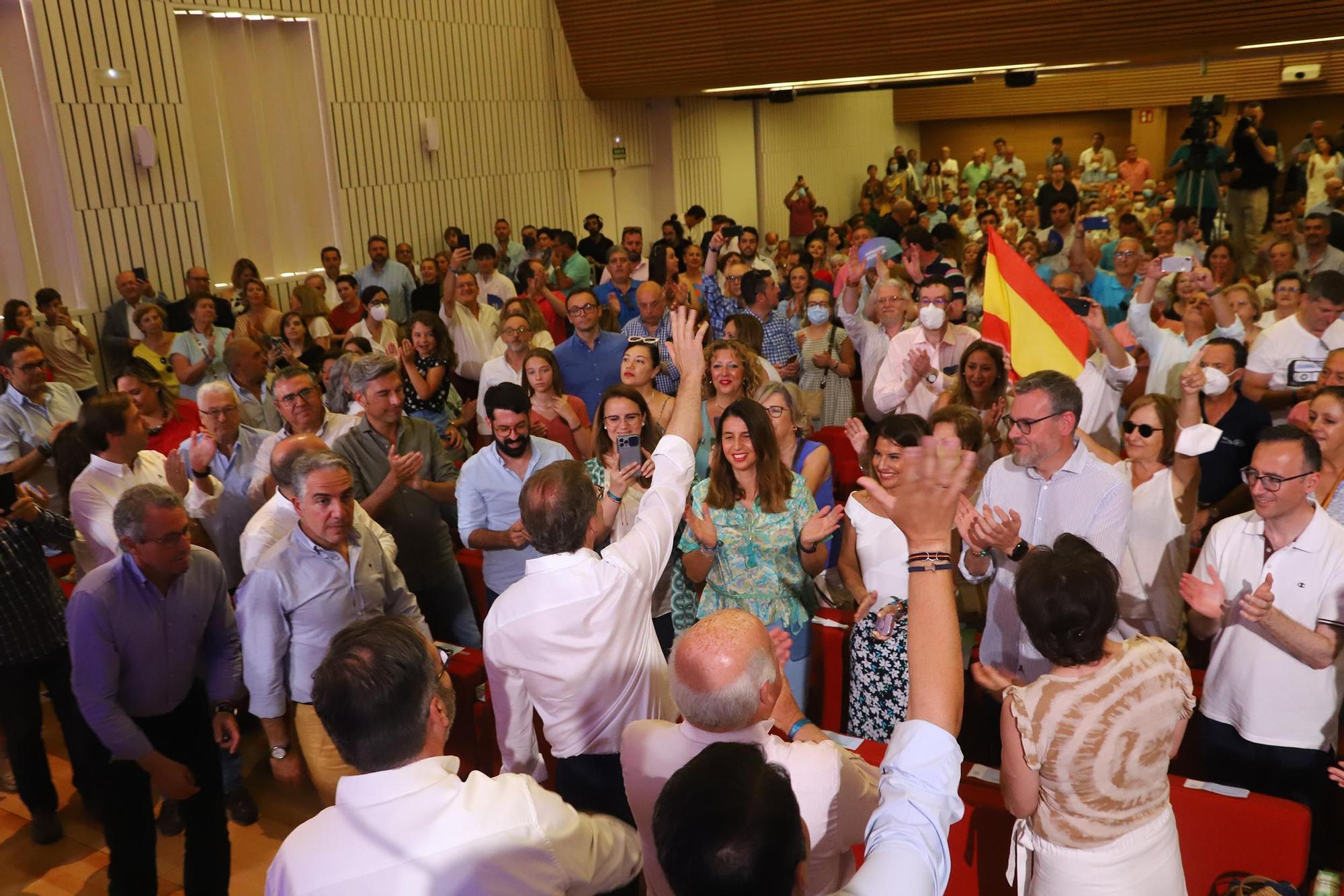 El presidente del Partido Popular, Núñez Feijóo, participa en Córdoba en un acto electoral del PP cordobés