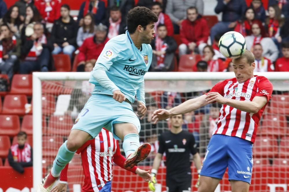 Sporting - Barclona B, en imágenes