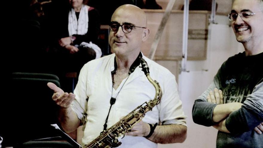 Joan Chamorro, ànima de la banda de jazz de Sant Andreu.