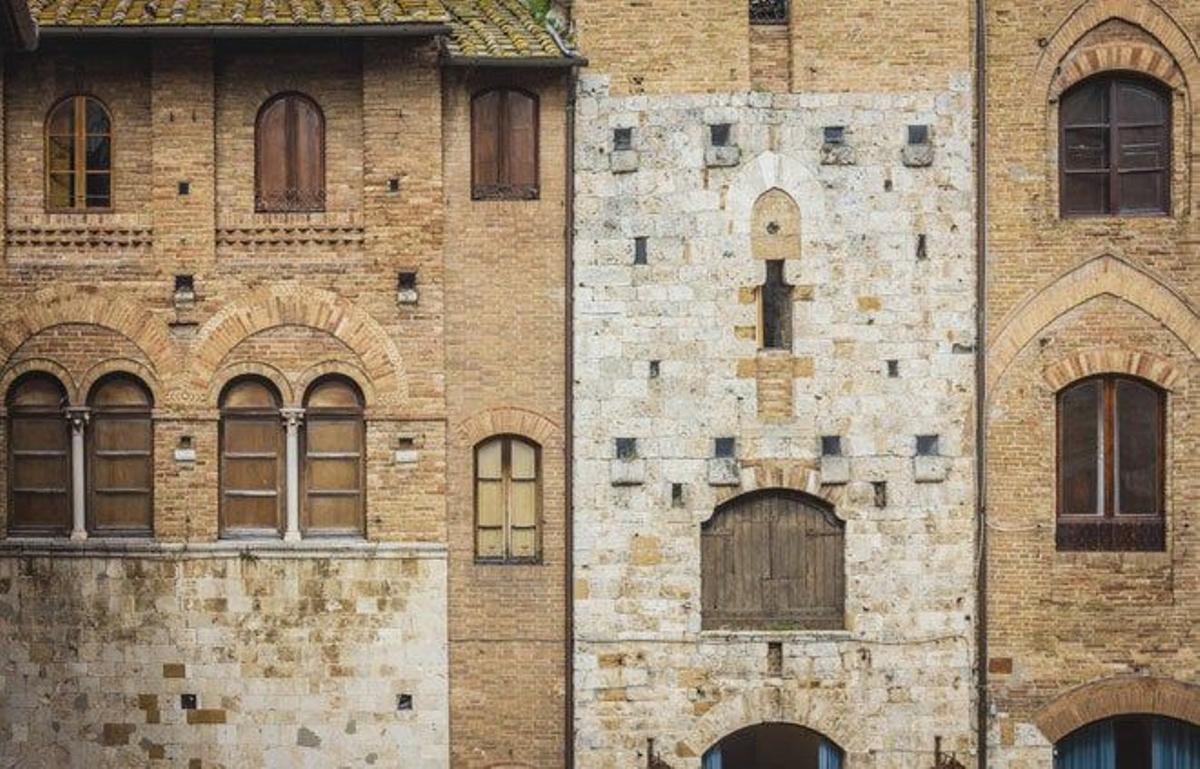Arquitectura típica medieval en San Gimignano