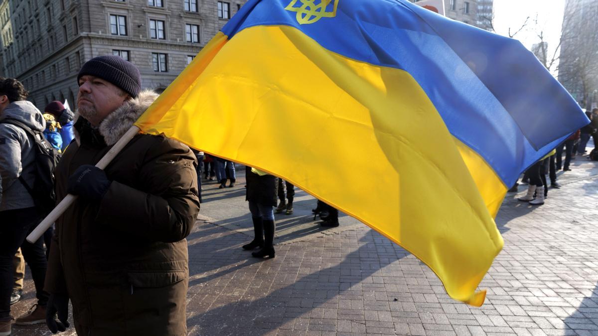 Protesta por la guerra de Ucrania