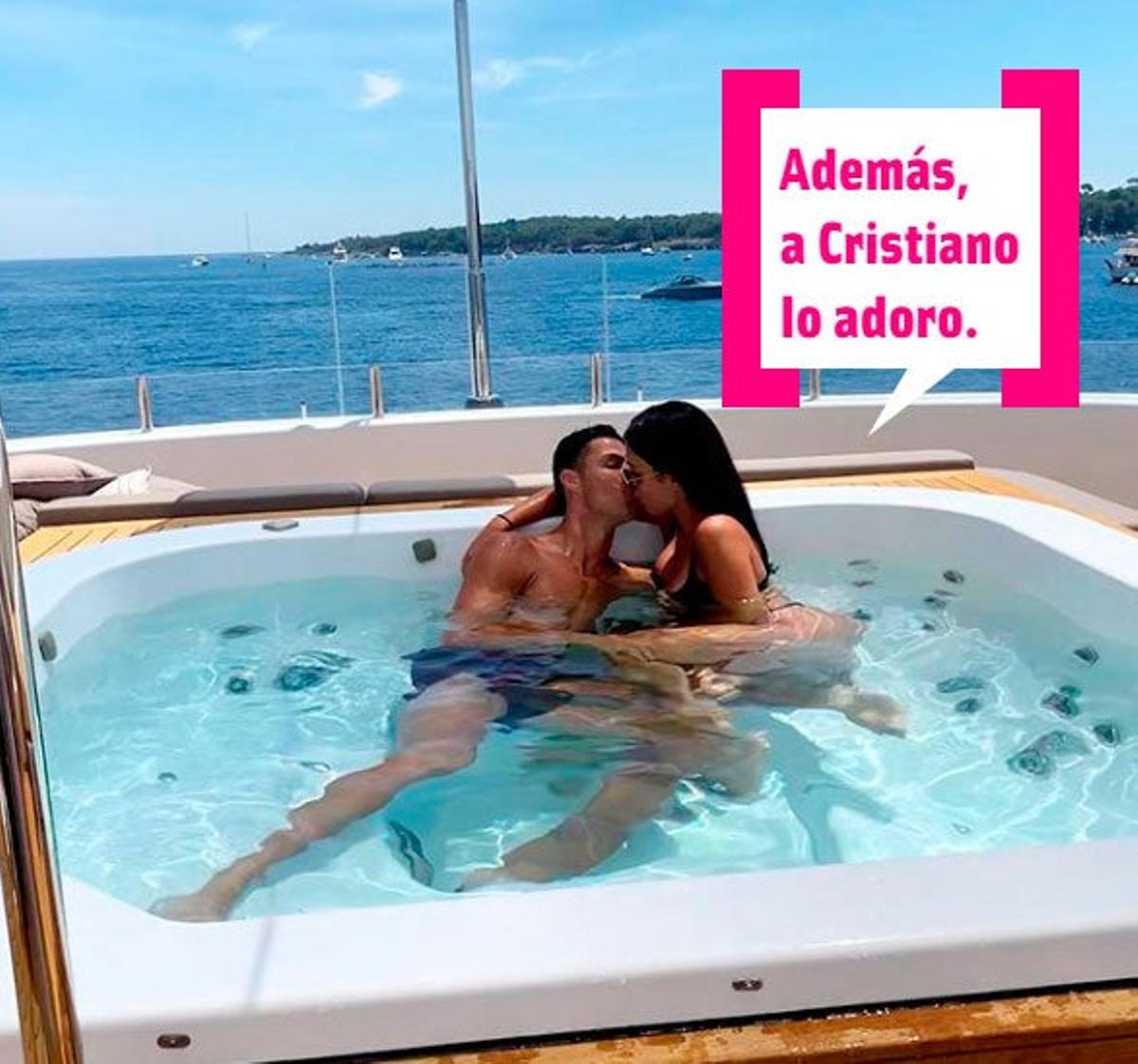 Las manos de Cristiano van a la sandía