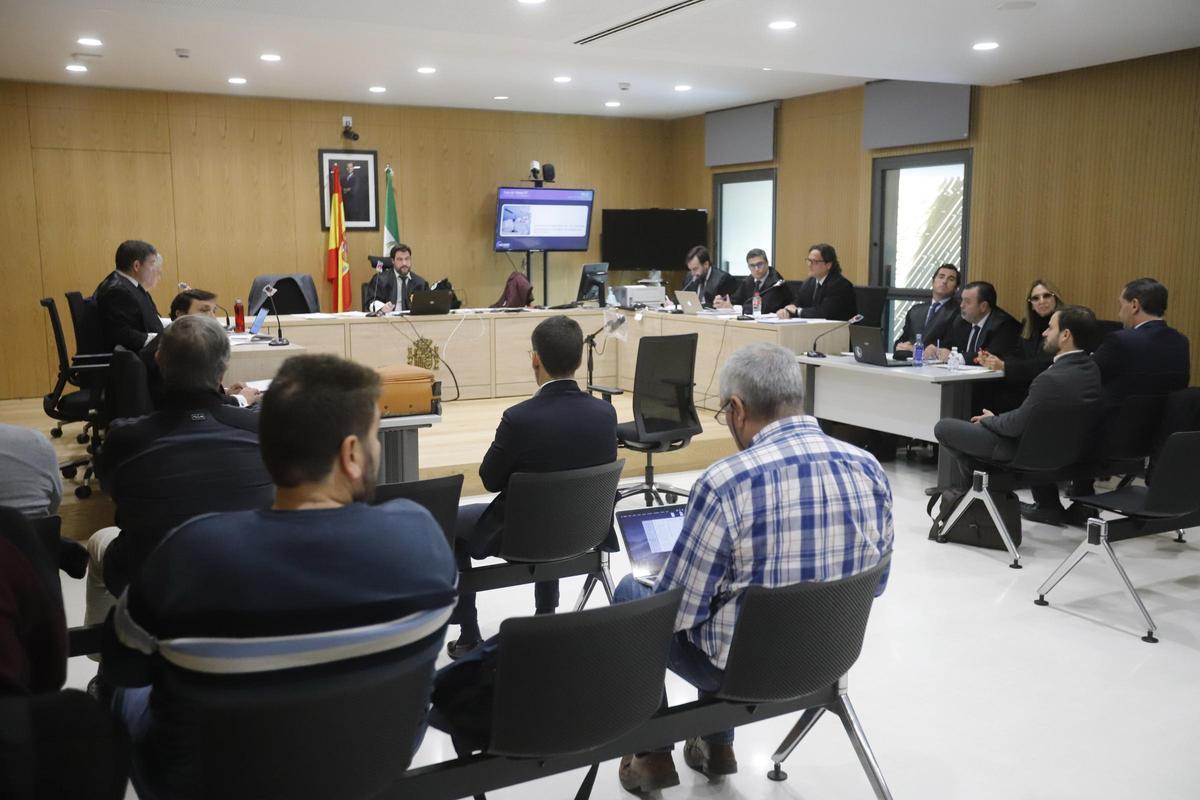 Una vista de la sala 21 en la Ciudad de la Justicia.