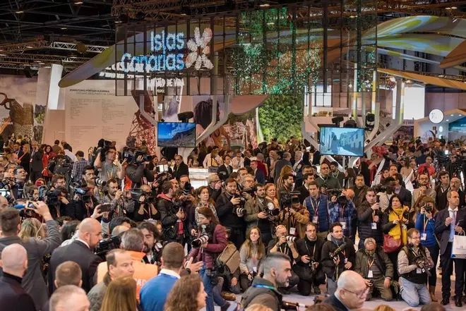Inauguración del Pabellón de Canarias en Fitur