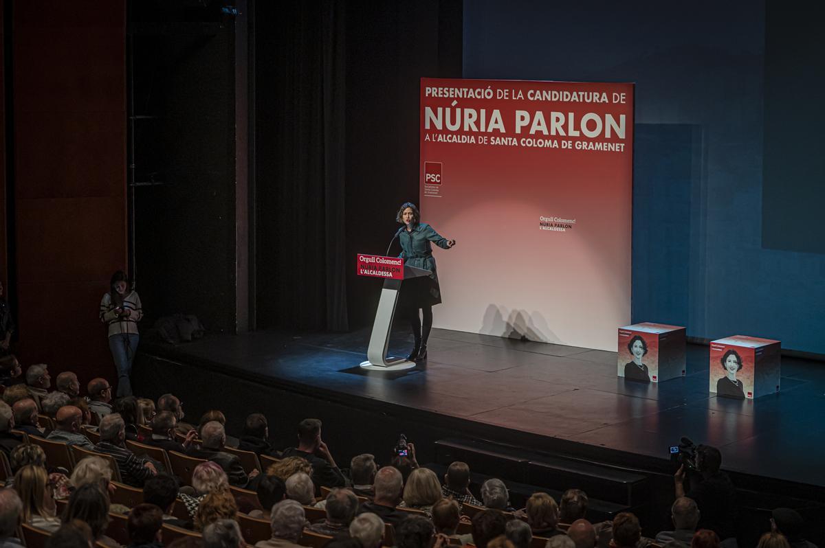 Núria Parlon apela al orgullo colomense en la presentación de su candidatura en Santa Coloma