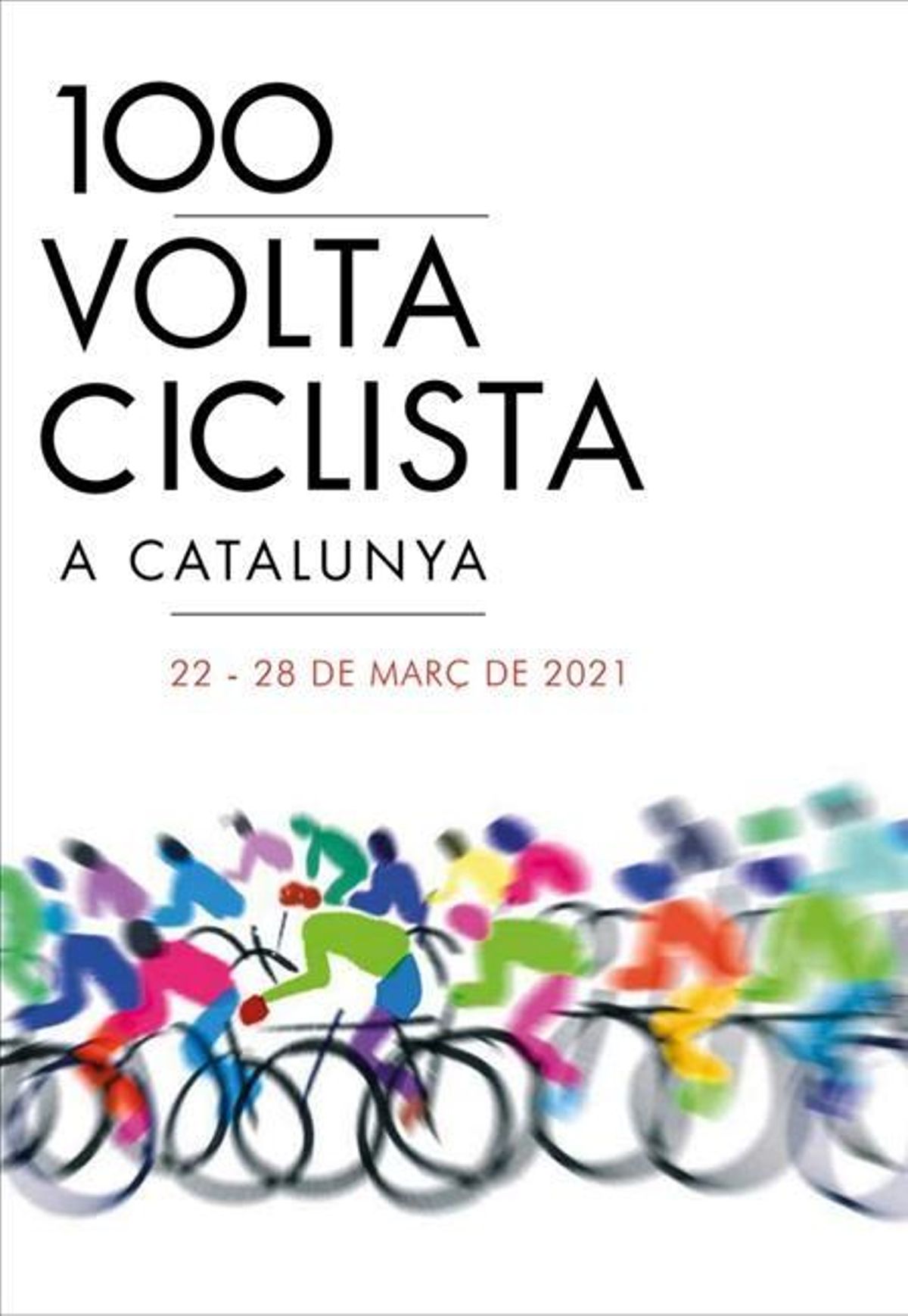 Cartel de la Volta Ciclista a Catalunya del 2021.