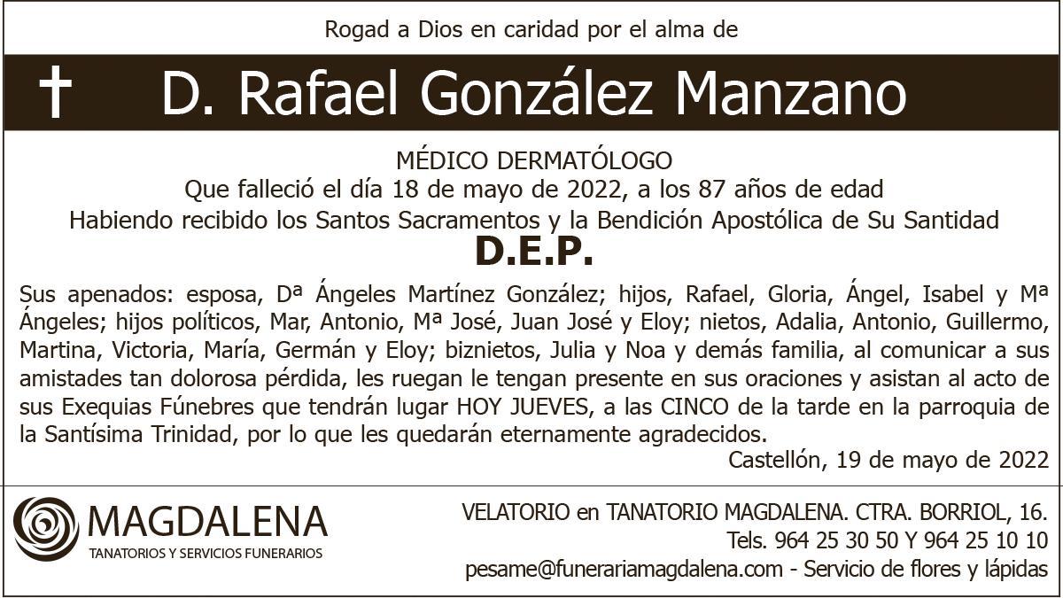 D. Rafael González Manzano