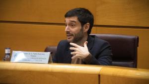 Pablo Bustinduy, ministro de Derechos Sociales, en el Senado.