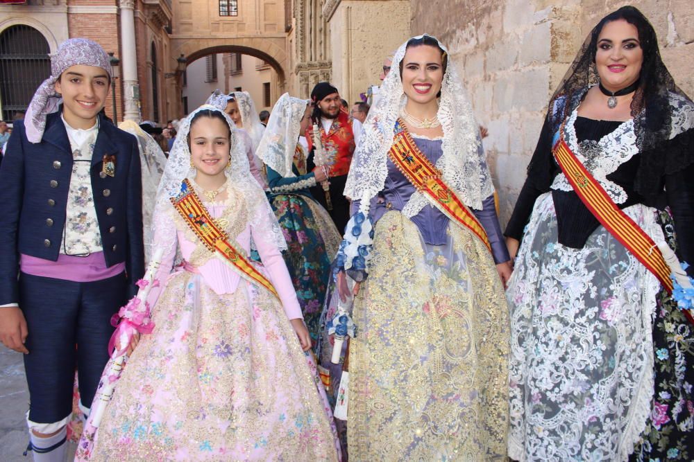 Falleras mayores 2019 en la Procesión de la Virgen