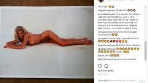 Fotografía de Bibí Andersen, cuando tenía 40 años, en Instagram. 