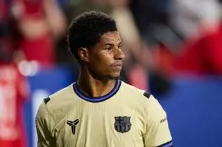 El adiós frustrado de Rashford al Camp Nou