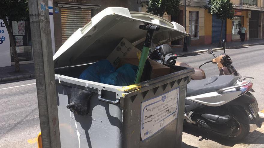 En la basura