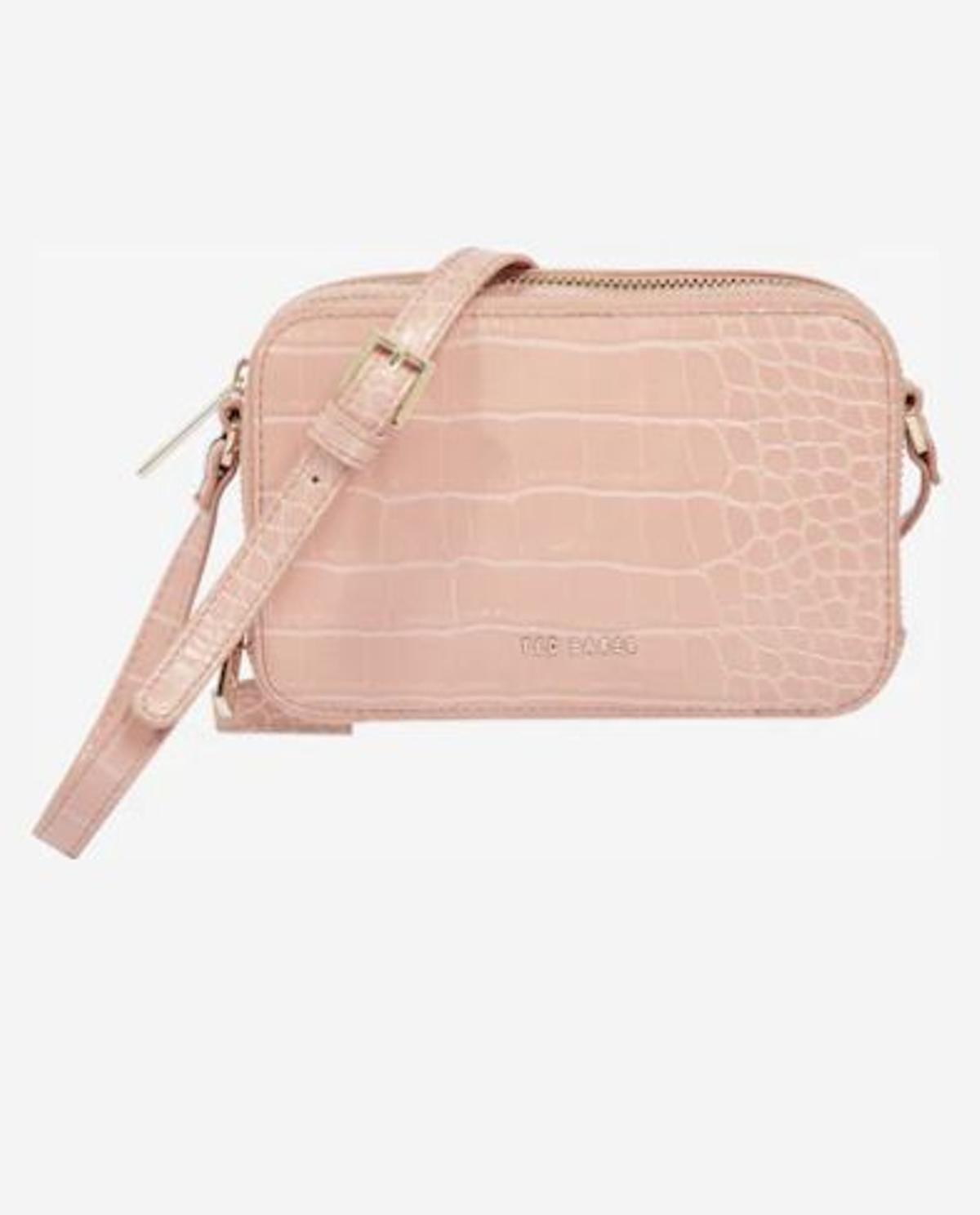 Bolso de hombro efecto cocodrilo de Ted Baker