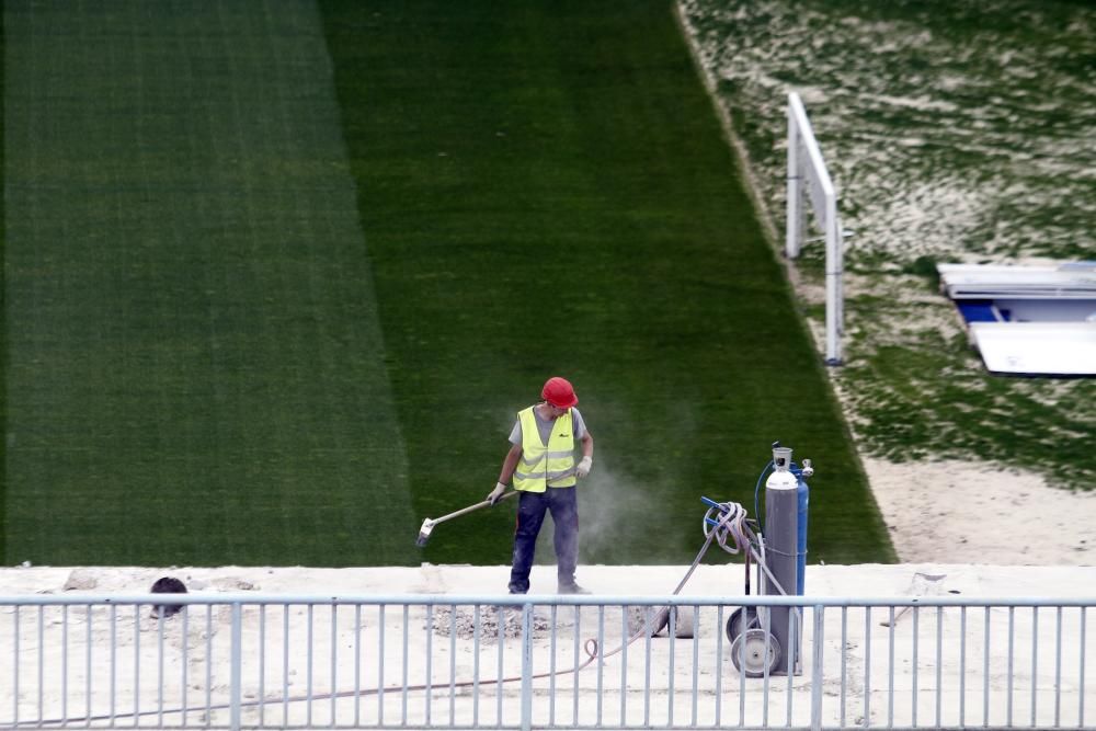 Así van las obras en el estadio de Balaídos