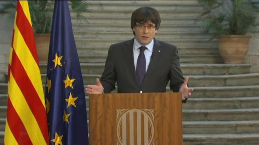 Puigdemont: “Tenemos la voluntad de seguir trabajando para tener un país libre”