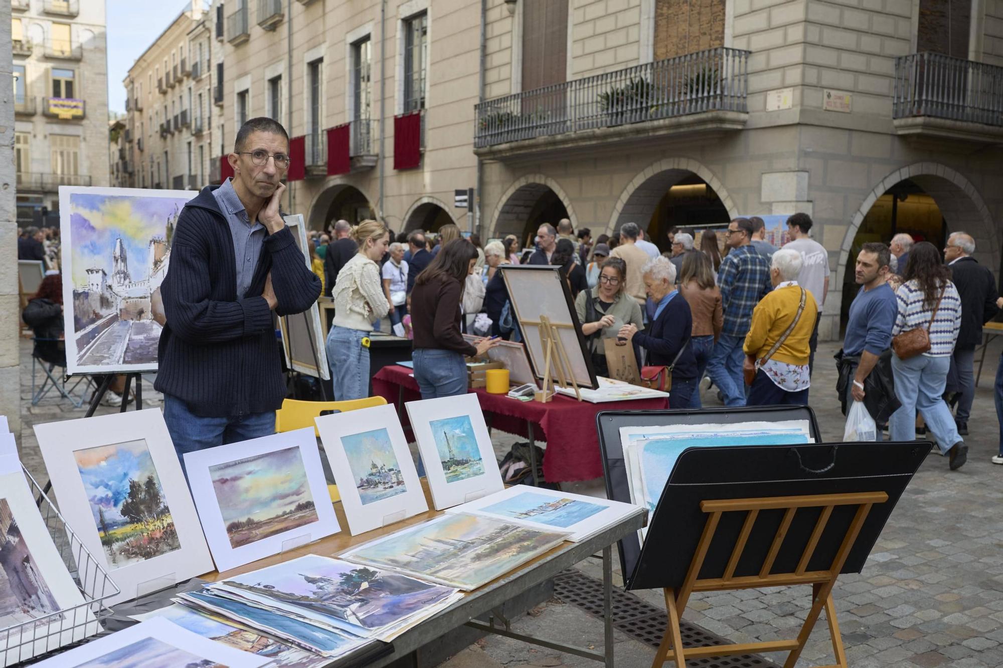 Les fotos de la Fira del dibuix i la pintura de Girona