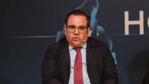 Francisco Javier Úbeda, alcalde de Boadilla del Monte, durante la mesa redonda de Horizonte Madrid Oeste