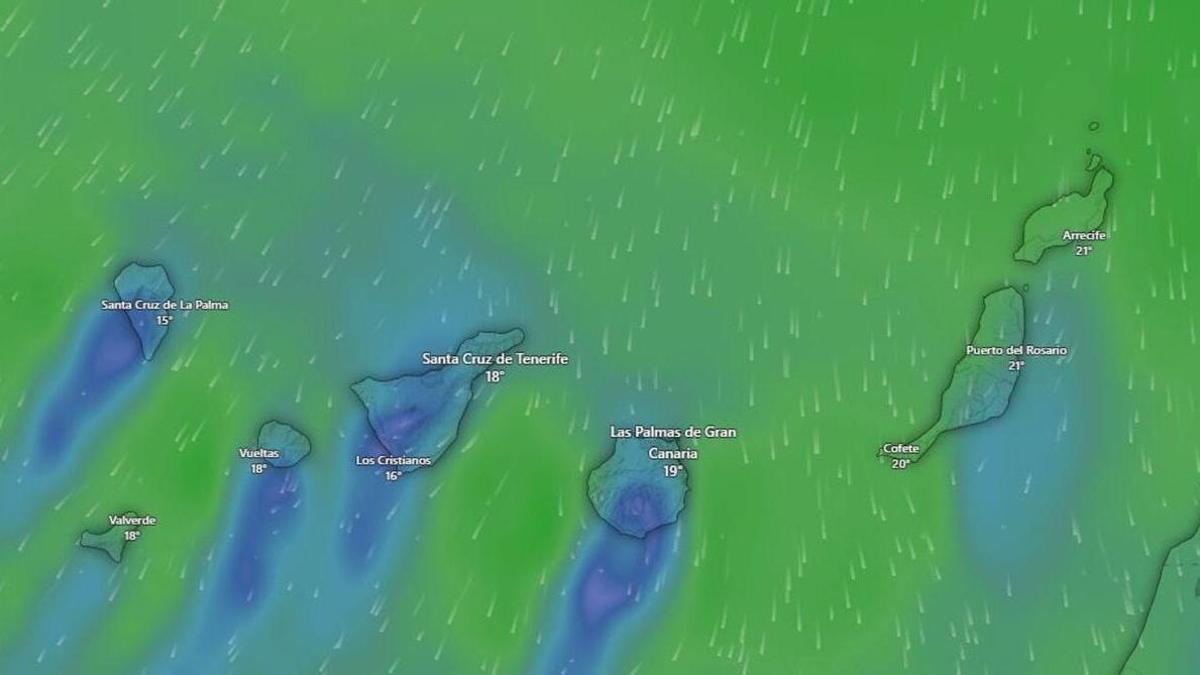 Predicción del tiempo en Canarias (del 20 al 26 de abril)