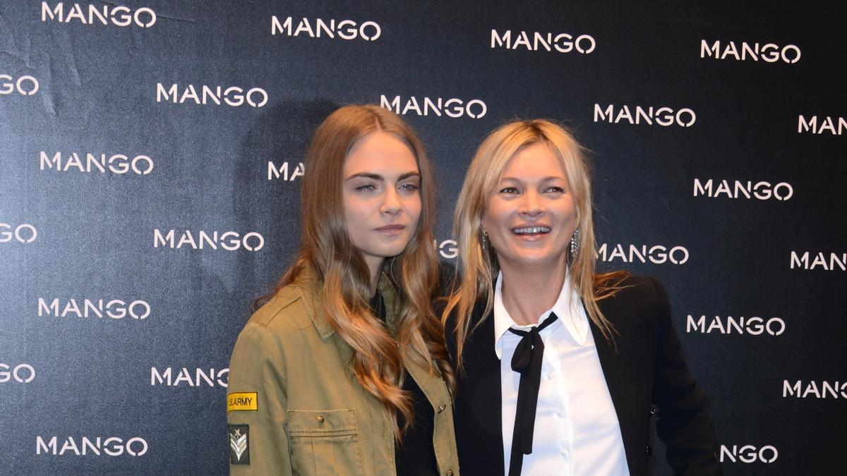 Cara Delevingne y Kate Moss vestidas de Mango