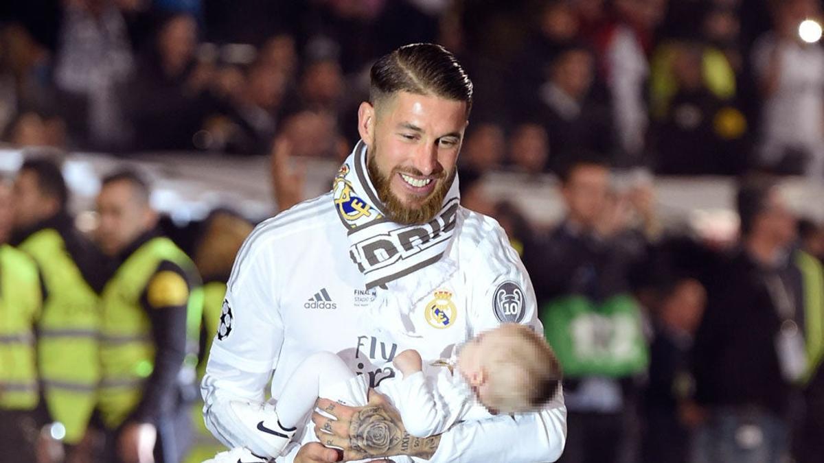 Sergio Ramos con sus peques
