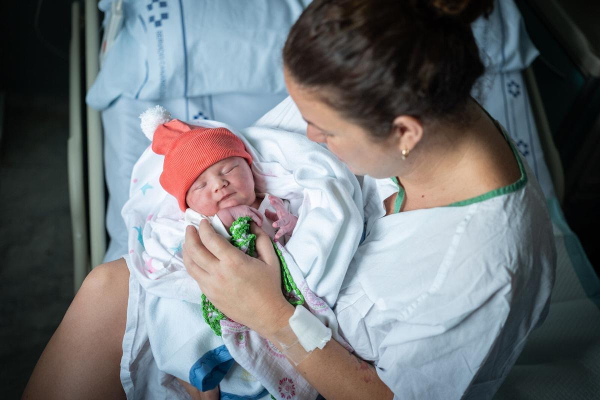 Muriel, primer bebé de 2026 en Tenerife Muriel, primer bebé de 2026 en Tenerife