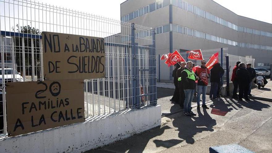 Protesta de la plantilla de mecanización sa