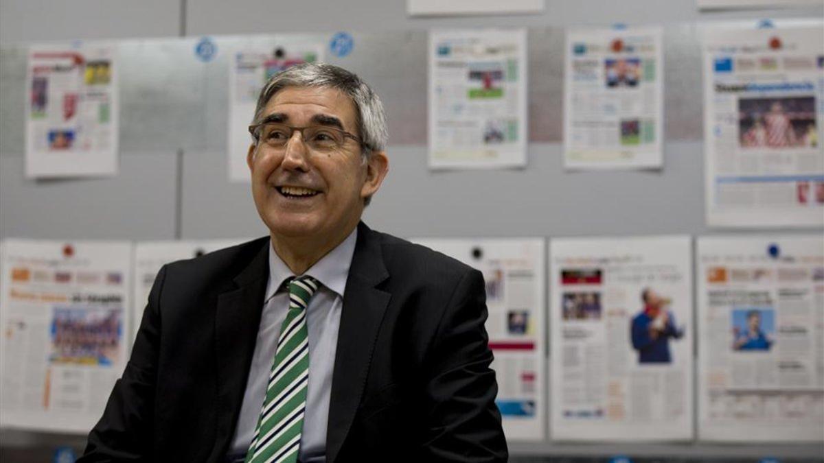 Jordi Bertomeu, consejero delegado de Euroleague, en la redacción de Sport