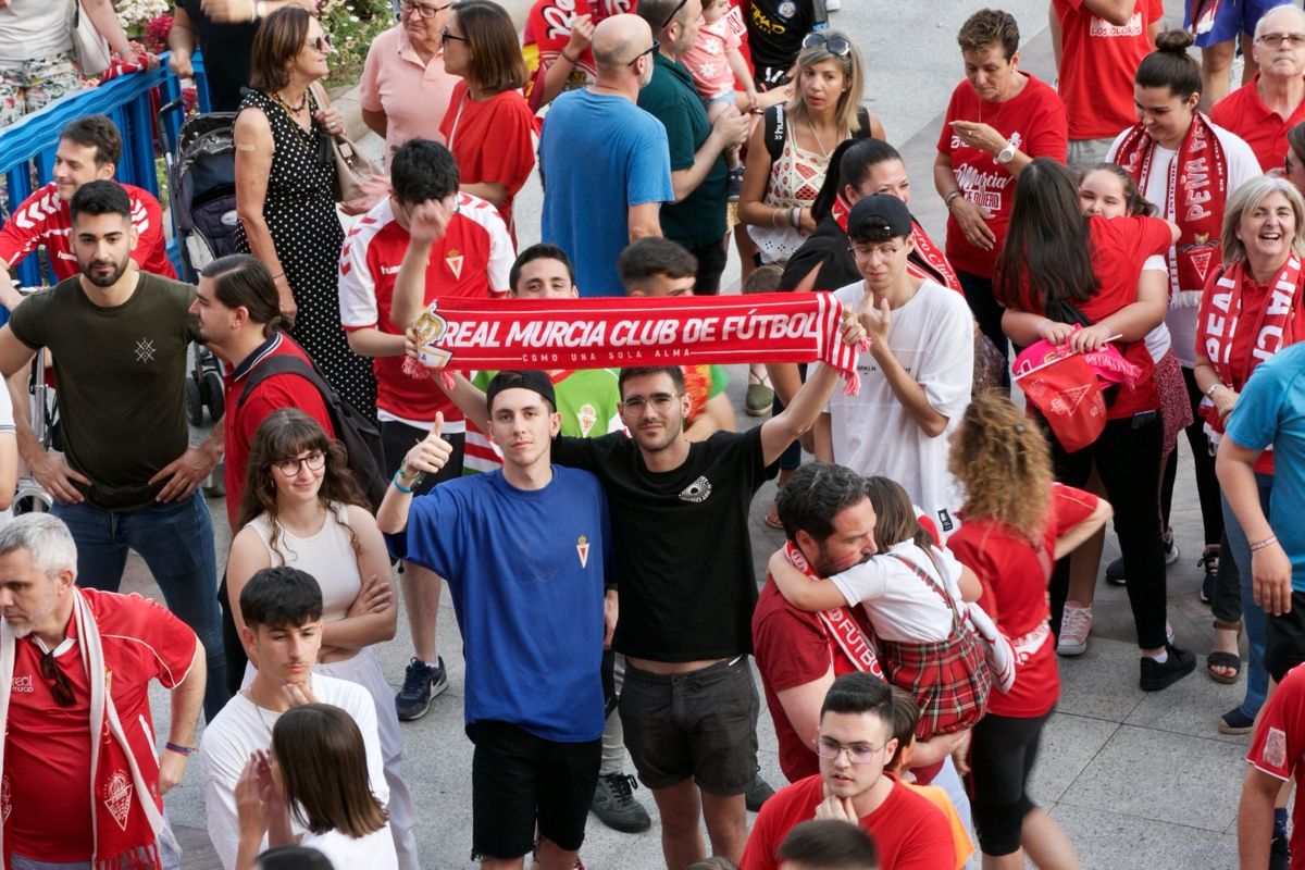 Recepción del Real Murcia en el Ayuntamiento de la ciudad