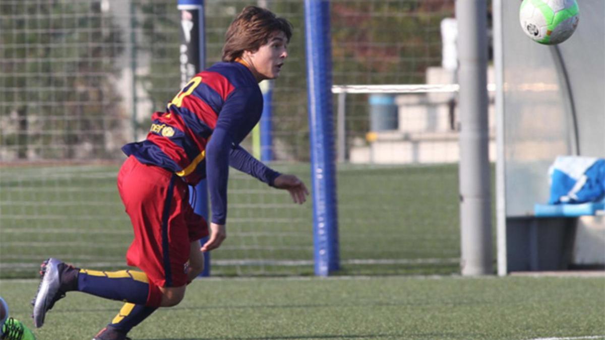 Pablo Moreno dará un importante pasoadelante en el fútbol base del FC Barcelona en la temporada 2016/17