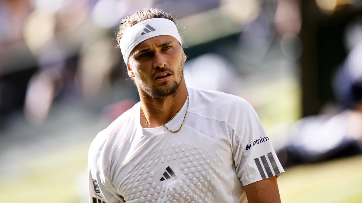 Zverev durante la final de Wimbledon
