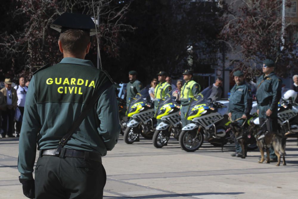 Ensayo de la parada militar de la fiesta del Pilar