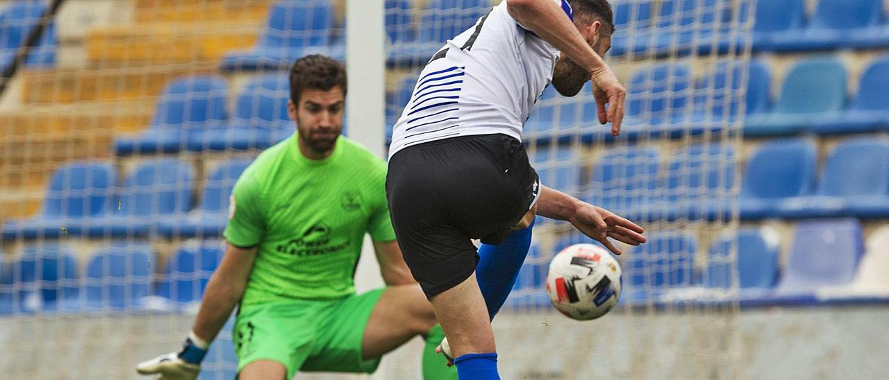 Benja instantes antes de anotar el gol ante el Ibiza, su último tanto hace más de un mes.