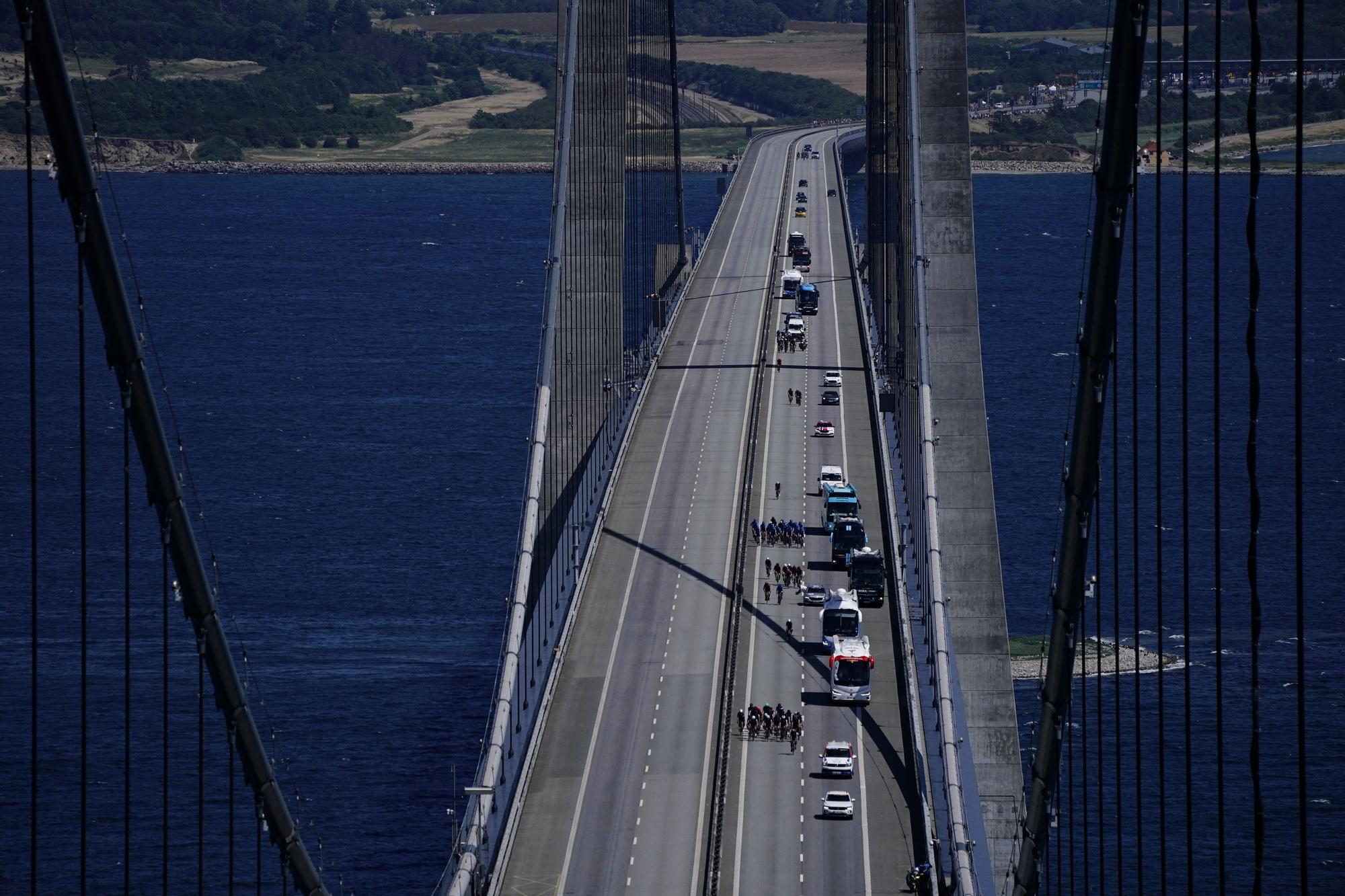 Tour de France - Stage 2 - View of the Great Belt Bridge