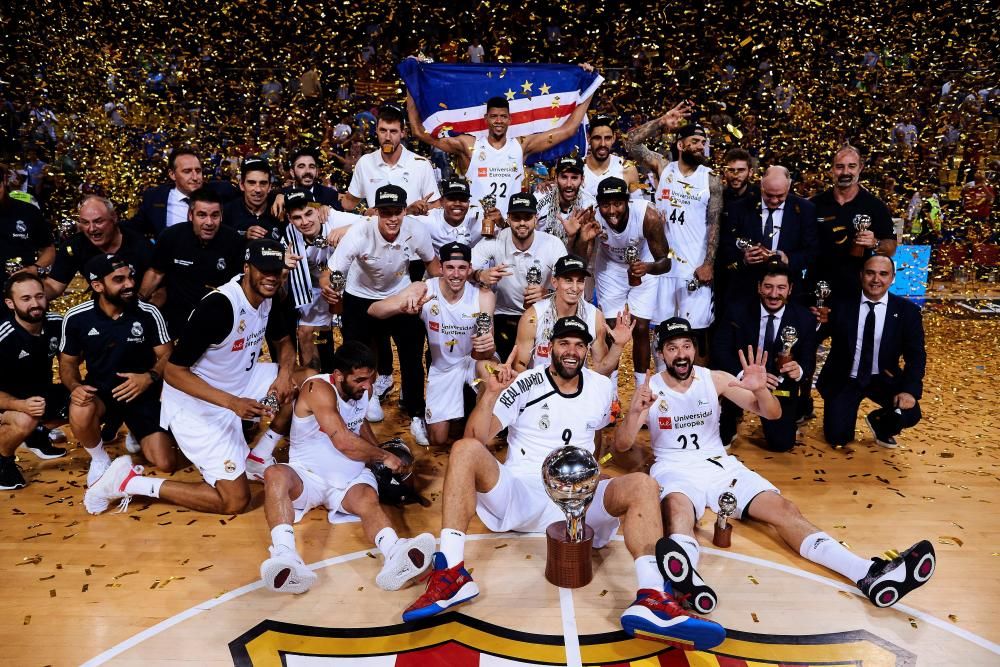 El Real Madrid, campeón de la ACB tras ganar el cuarto partido al Barcelona