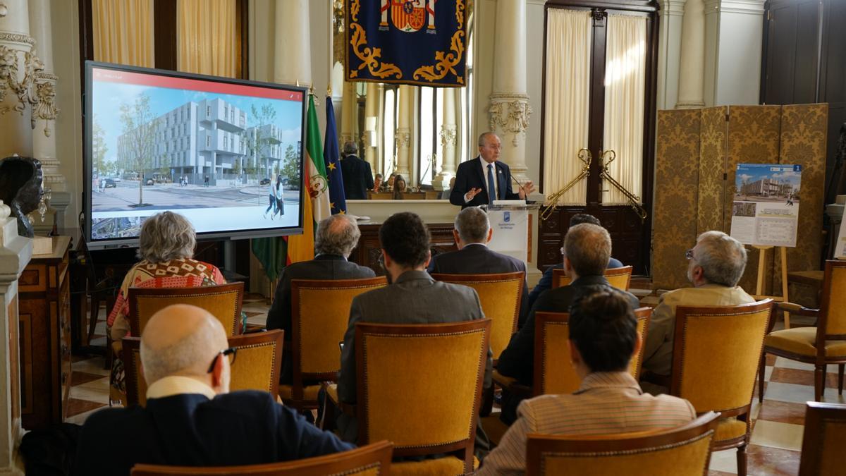 Presentación del Plan de Vivienda de Málaga, donde se incluyen estas promociones.