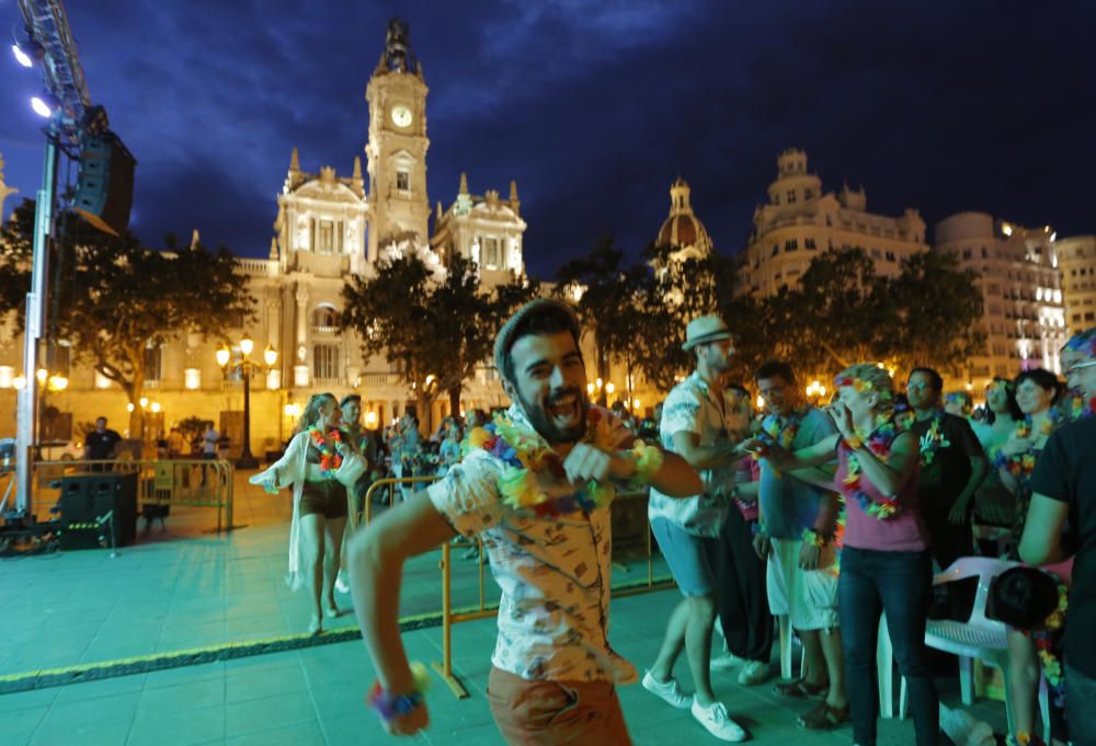 Cine Karaoke en la plaza del Ayuntamiento