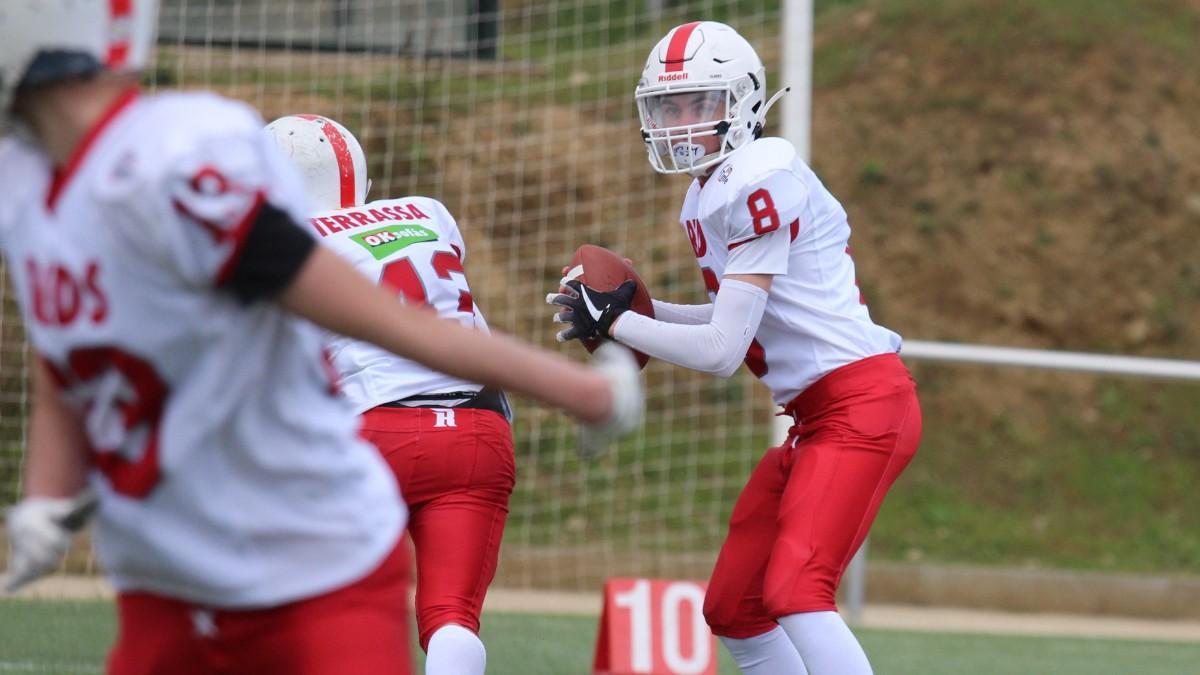 Els Terrassa Reds, al partit contra els Badalona Dracs