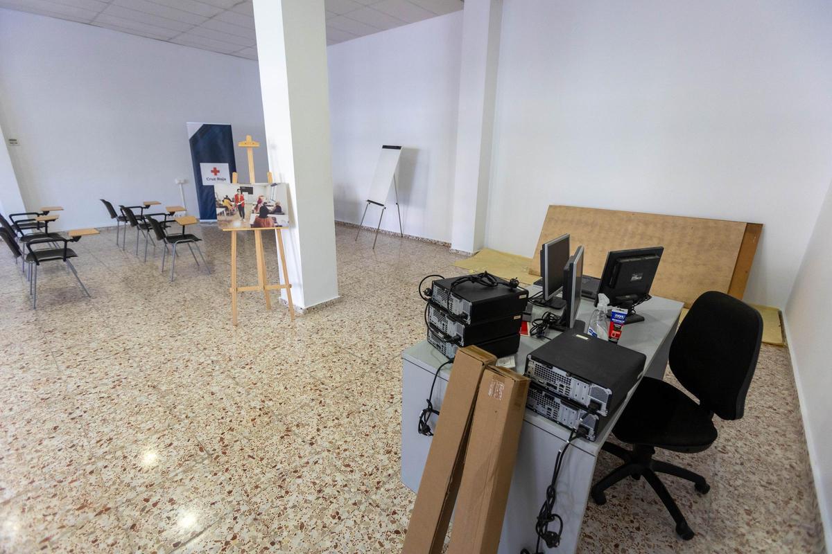 El nuevo centro de formación de Cruz Roja está ubicado en el corazón del barrio de Carrús, en Elche