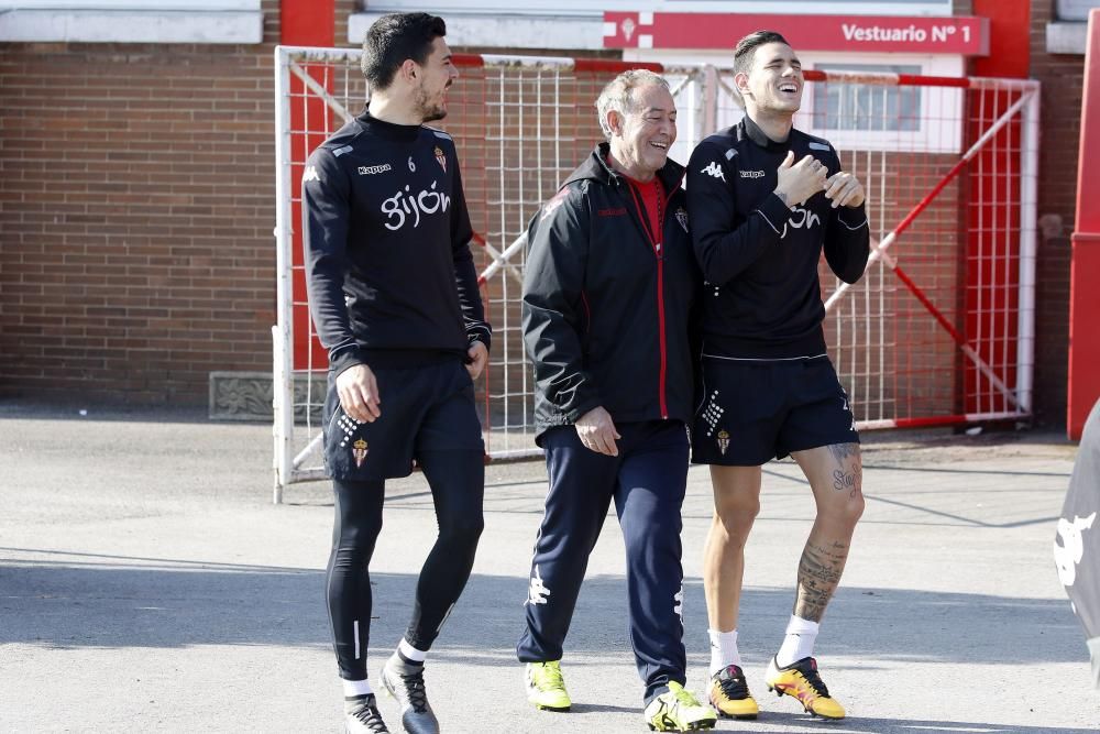 Entrenamiento del Sporting de Gijón