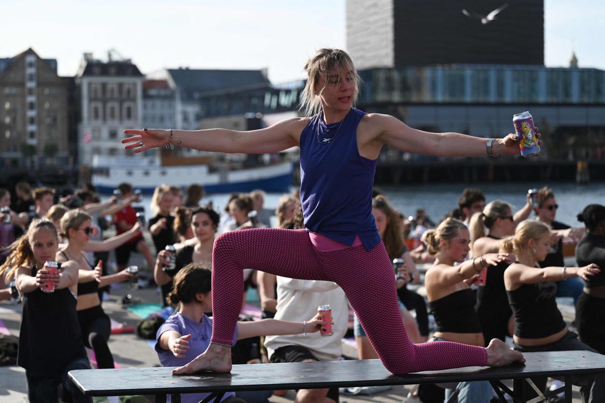 Yoga con cerveza en Copenhague